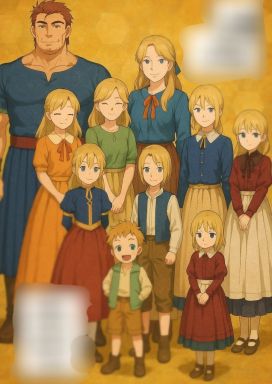 slowet family ghibli style